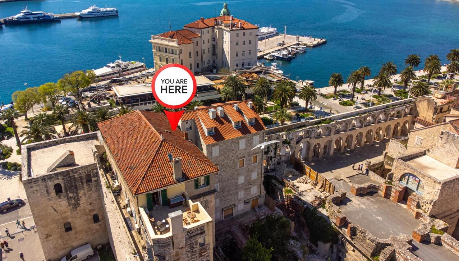 Diocletian Tower - Bella Vista & Palazzo Split Dış mekan fotoğraf